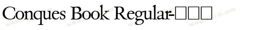 Conques Book Regular字体转换